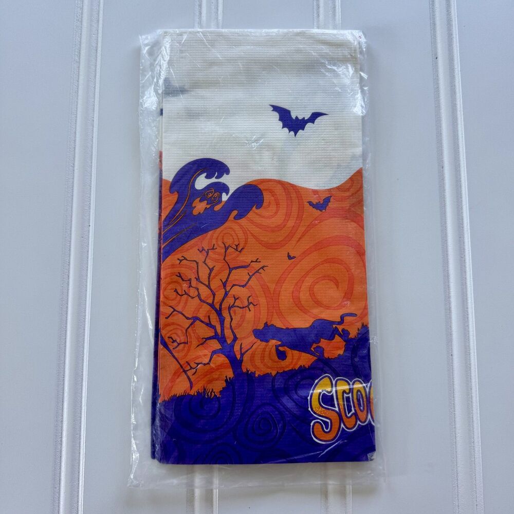Vintage 2000 Scooby-Doo Paper Table Cloth Cover Cartoon Network Halloween Party